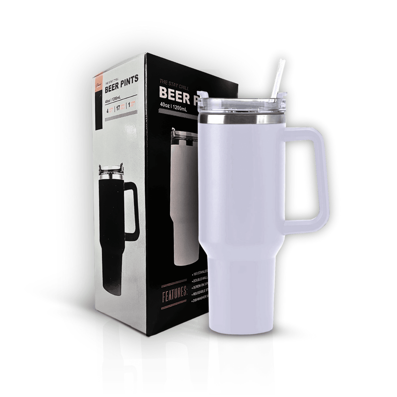 Copo Térmico Grande 1200 ML C/ Canudo