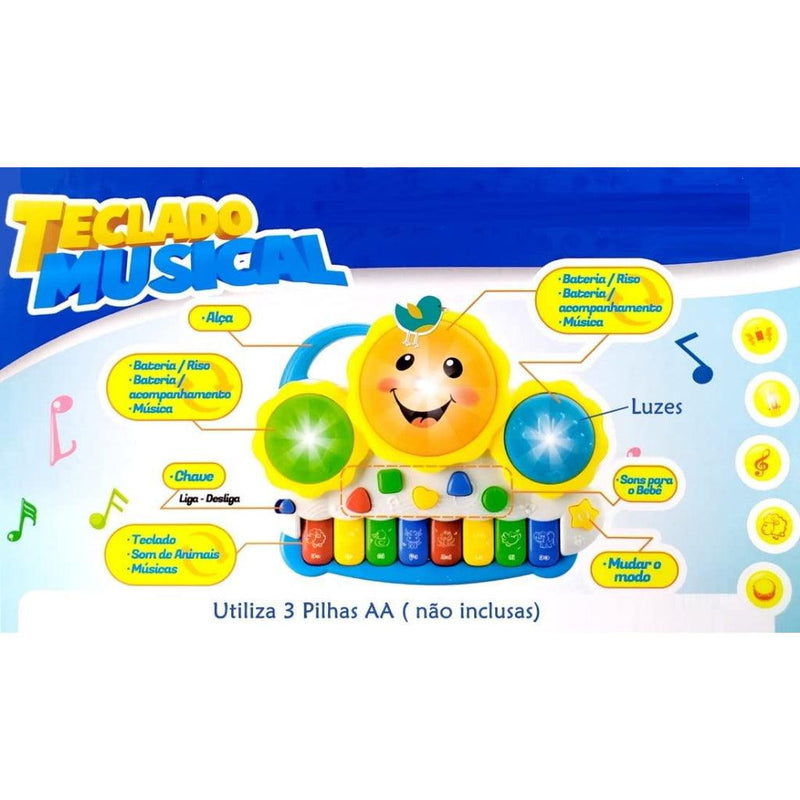 Teclado Piano Musical Bebê Brinquedo Infantil Divertido