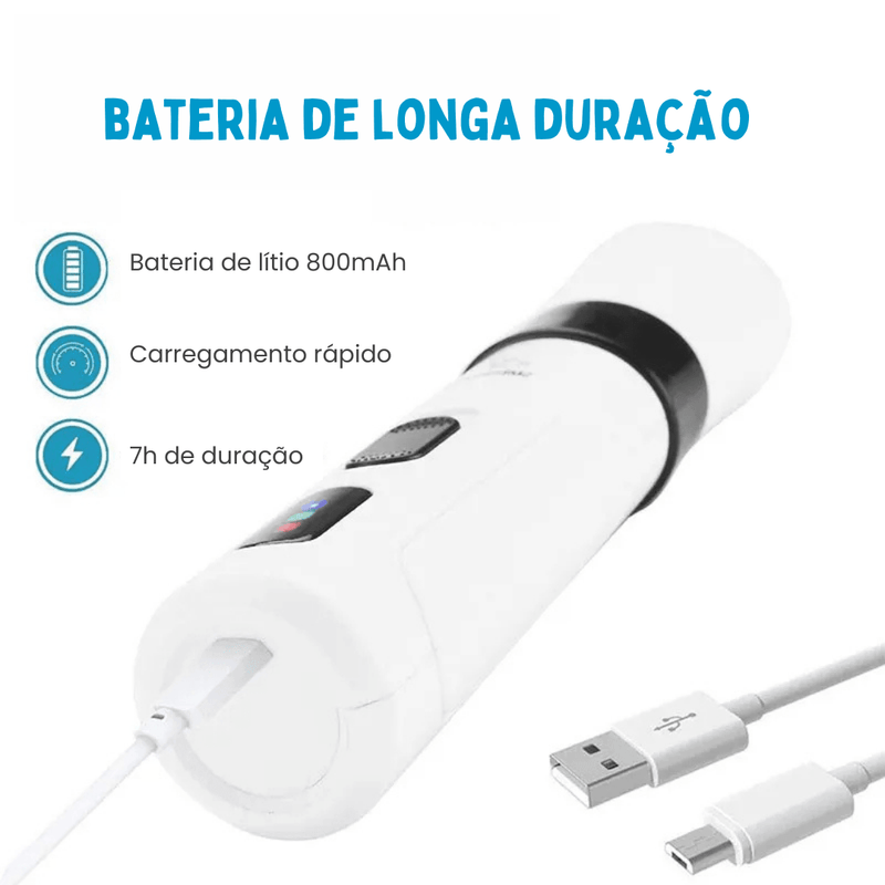 Lixador de Unha Pet Elétrico Recarregável Peludita - OFERTA RELÂMPAGO!