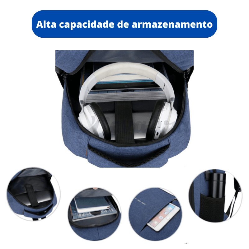 Mochila impermeável alta capacidade e resistência