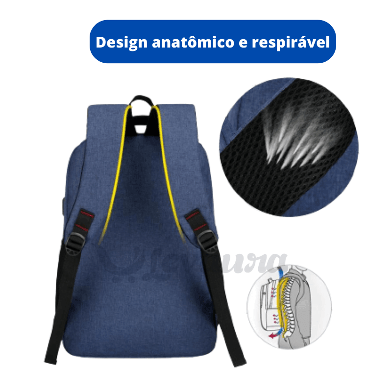 Mochila impermeável alta capacidade e resistência